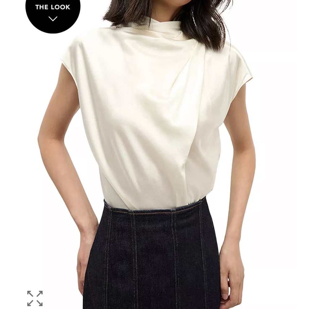 NWT Veronica Beard Leilany Silk Top, size 10